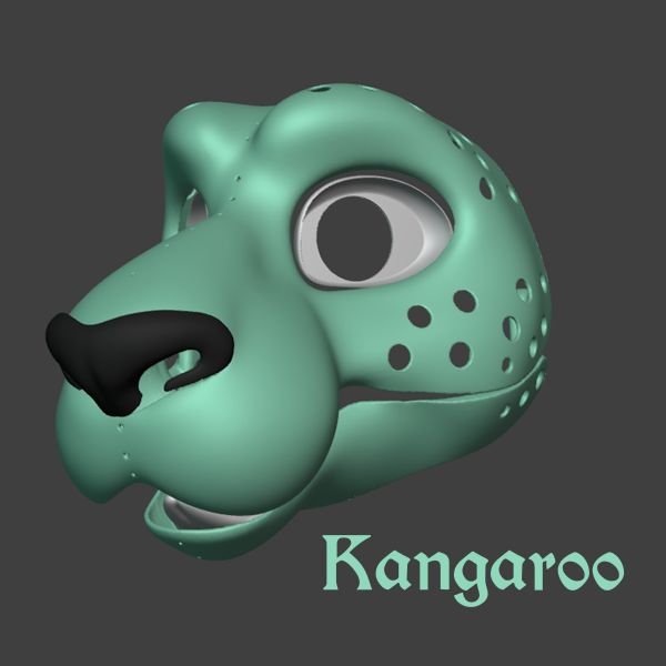 Uncommon Fursuit Head Bases (3D Printed)
