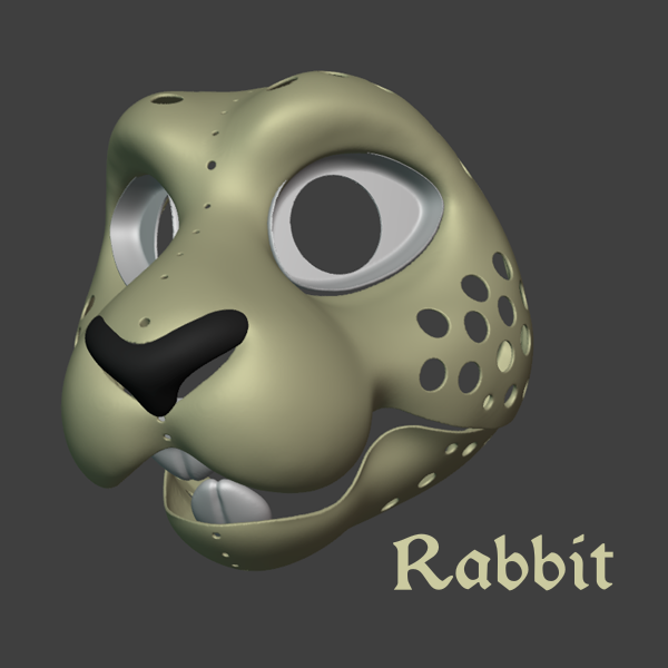Uncommon Fursuit Head Bases (3D Printed)