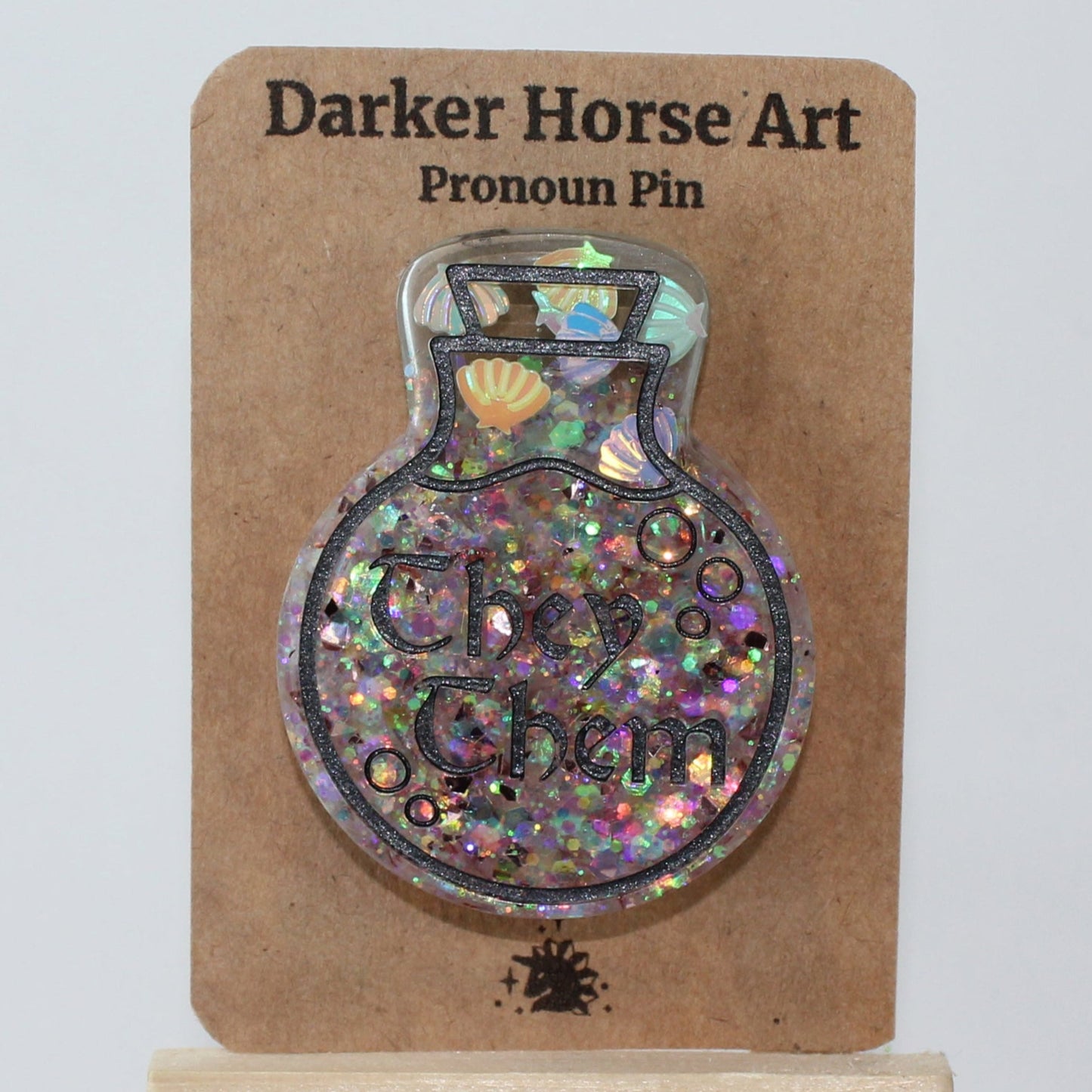 They/Them - Potion Bottle Pronoun Pin