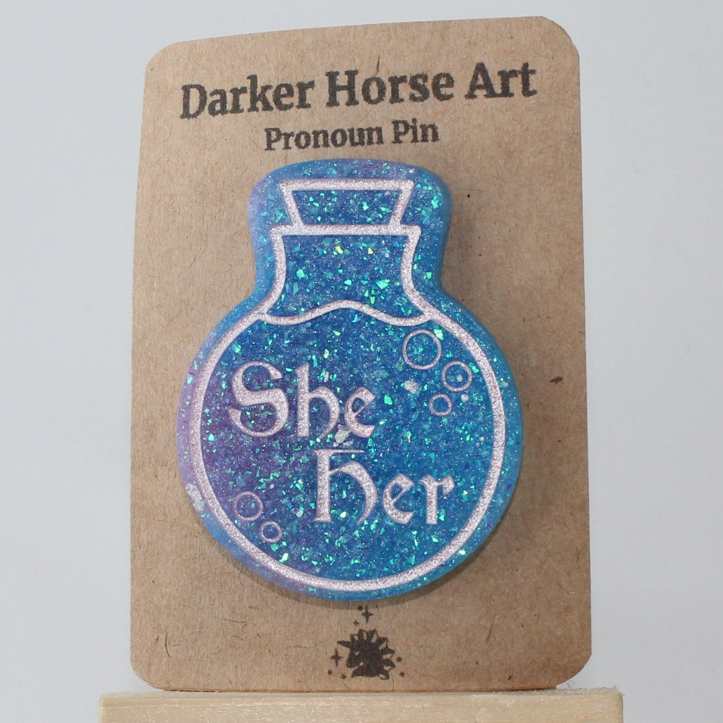 She/Her - Potion Bottle Pronoun Pin