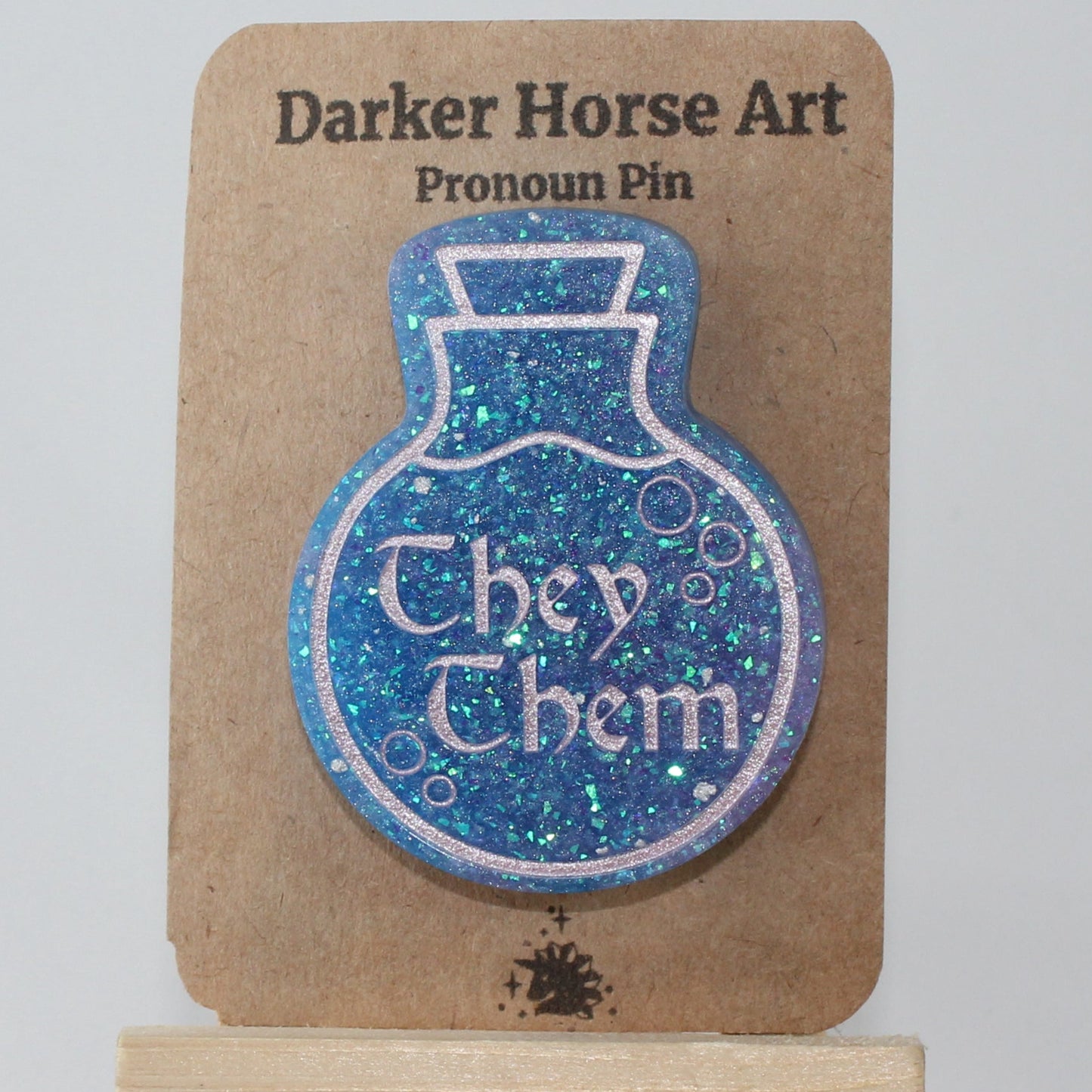 They/Them - Potion Bottle Pronoun Pin