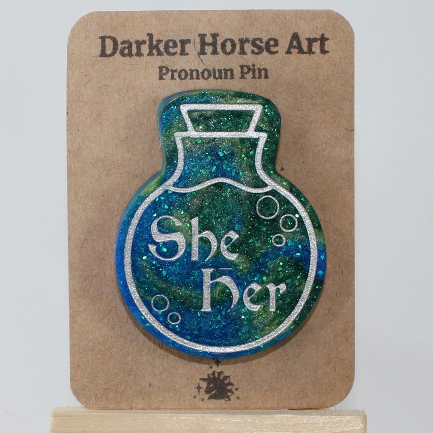 She/Her - Potion Bottle Pronoun Pin