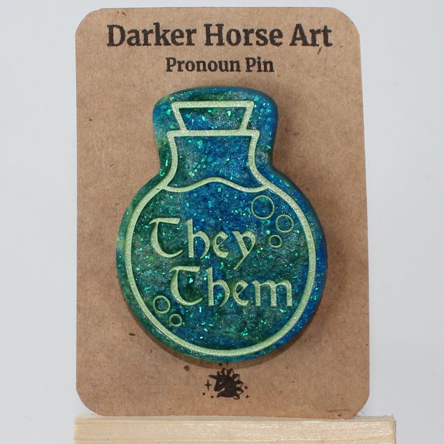 They/Them - Potion Bottle Pronoun Pin