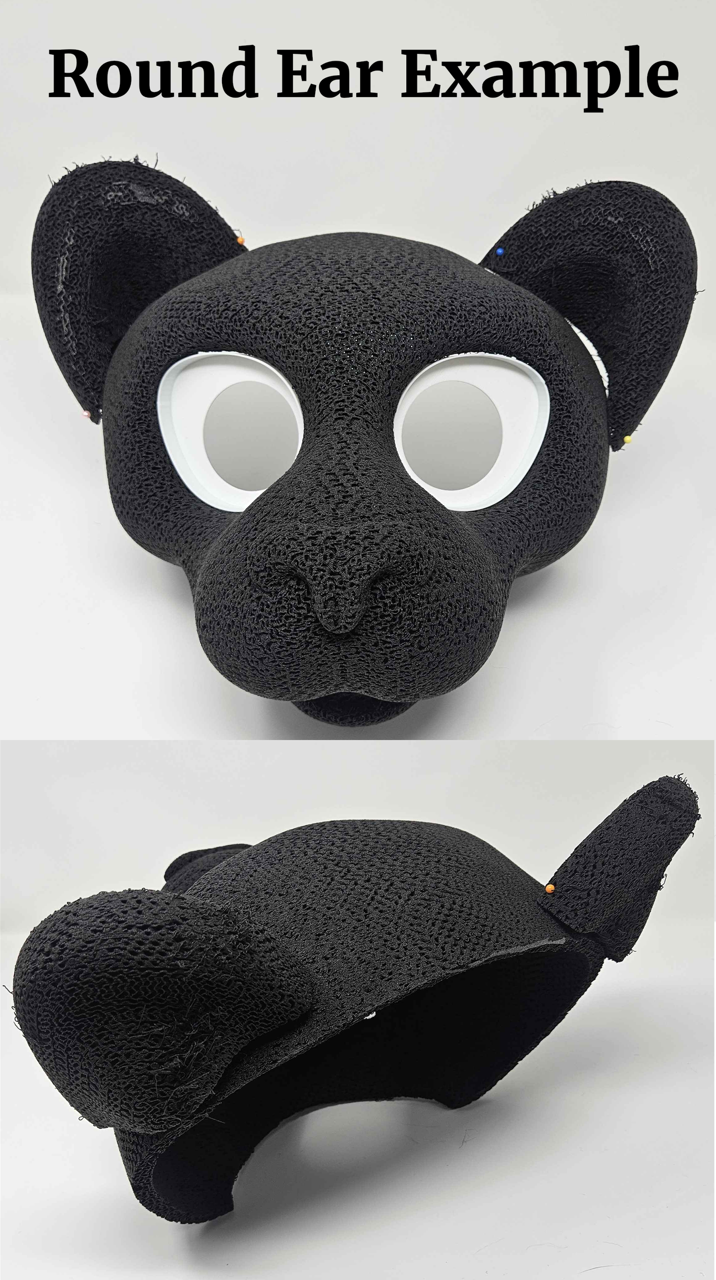 Small Cat Fursuit Head Base - TPU, Print-to-Order