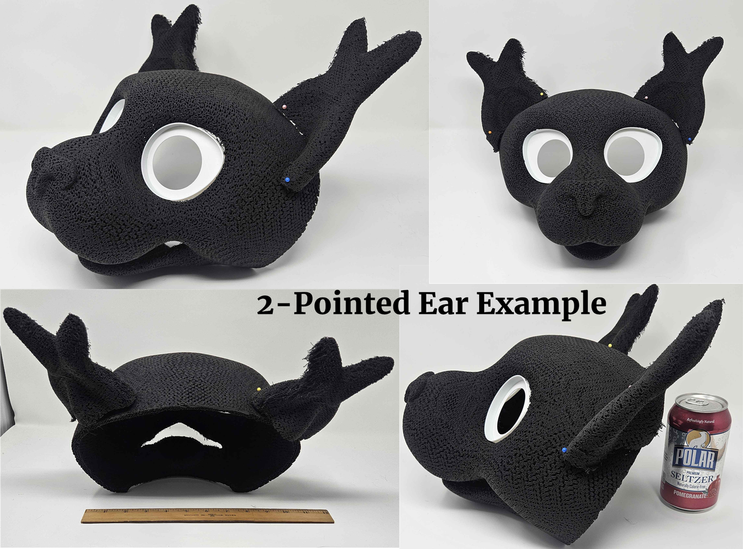 Small Cat Fursuit Head Base - TPU, Print-to-Order