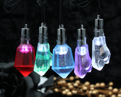 Crystal Lights - Resin Crystal LED Pendant - For Larp, Cosplay, and Costumes