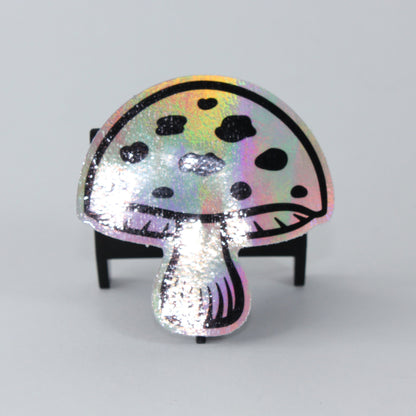 Holo Mushroom Sticker - 2.5 in