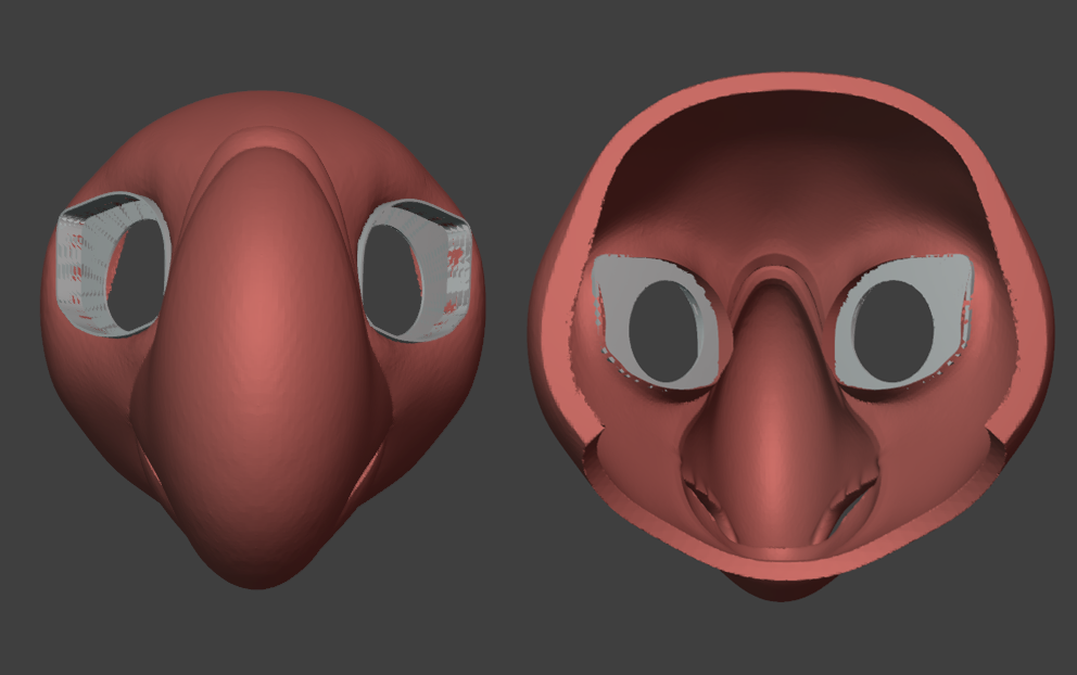 Macaw Fursuit Head Base - TPU, Print-to-Order