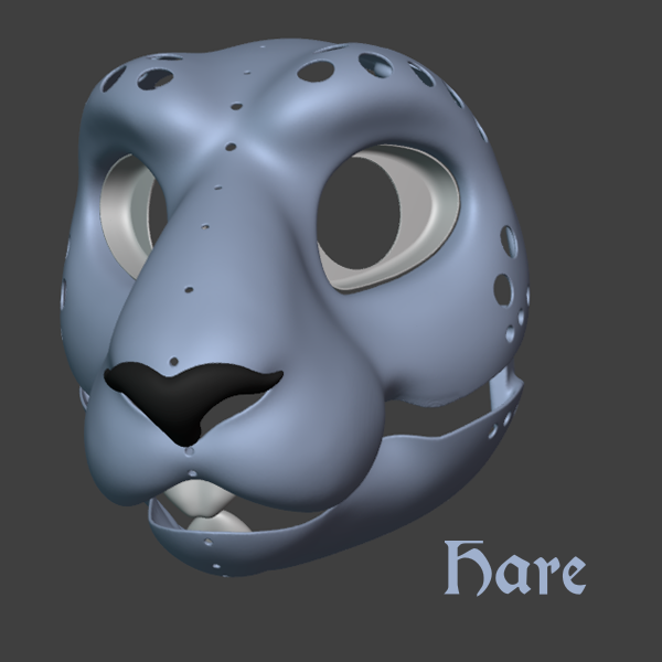 Uncommon Fursuit Head Bases (3D Printed)