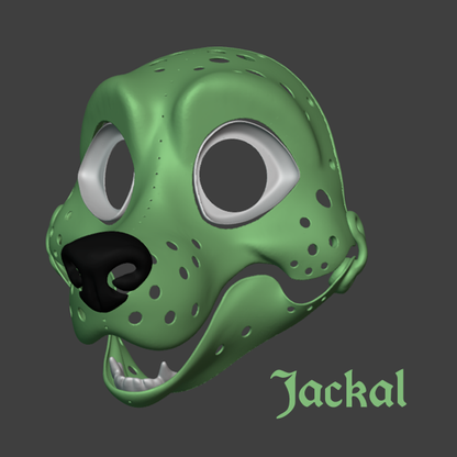 Canine Fursuit Head Bases (3D Printed)