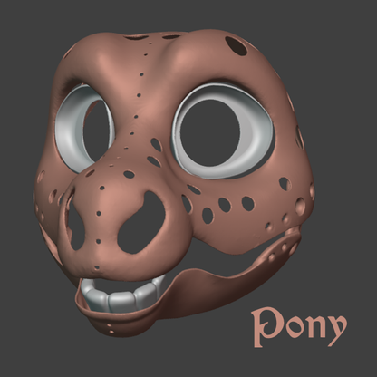 Ungulate Fursuit Head Bases (3D Printed)