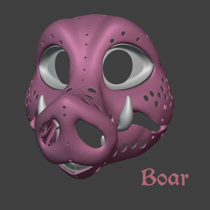 Ungulate Fursuit Head Bases (3D Printed)