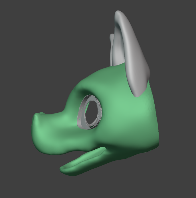 Nightstalker/Snakedog Fursuit Head Base - TPU, Print-to-Order