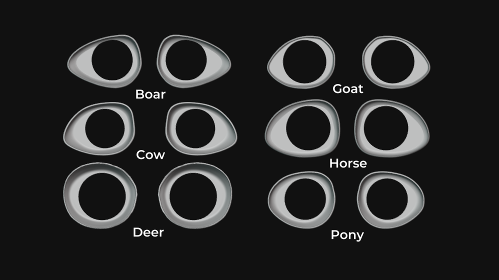 Fursuit Follow-Me Eye Cups - PLA, Print-to-Order
