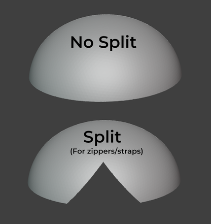 Fursuit Bucket Head Extension - TPU, Print-to-Order