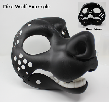 Canine Fursuit Head Bases (3D Printed)