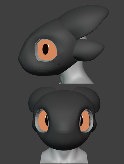 Experiment "Expie" Fursuit Head Base - TPU, Print-to-Order