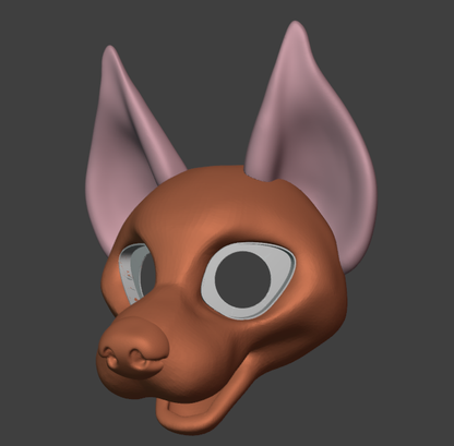Fox/Canine Fursuit Head Base - TPU, Print-to-Order