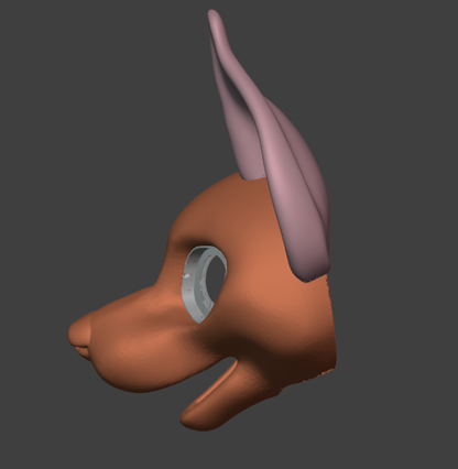 Fox/Canine Fursuit Head Base - TPU, Print-to-Order