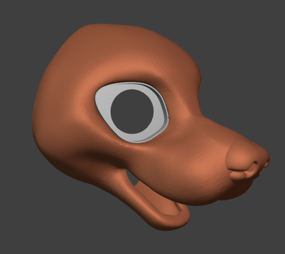 Fox/Canine Fursuit Head Base - TPU, Print-to-Order