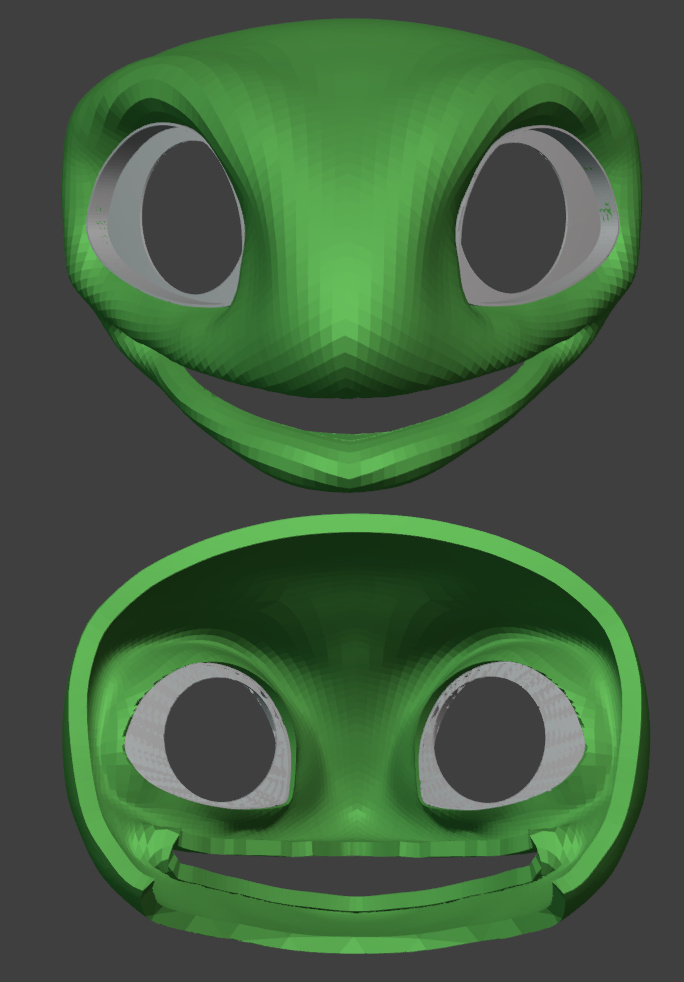 Amphibian Fursuit Head Base - TPU, Print-to-Order