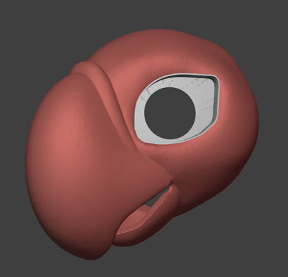 Macaw Fursuit Head Base - TPU, Print-to-Order