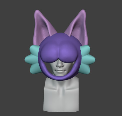 Screech Fursuit Head Base (TPU)