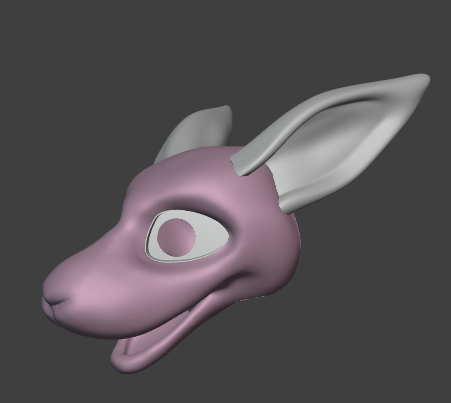 Vernid Fursuit Head Base - TPU, Print-to-Order