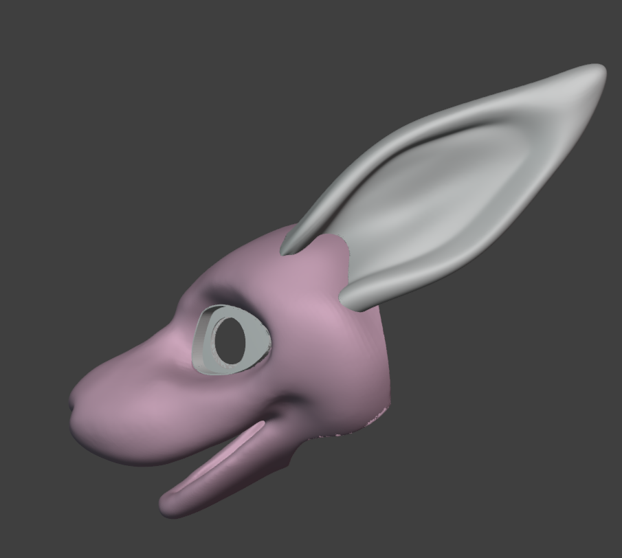 Vernid Fursuit Head Base - TPU, Print-to-Order